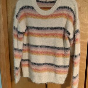 Hem & Thread Multicolor Striped Sweater